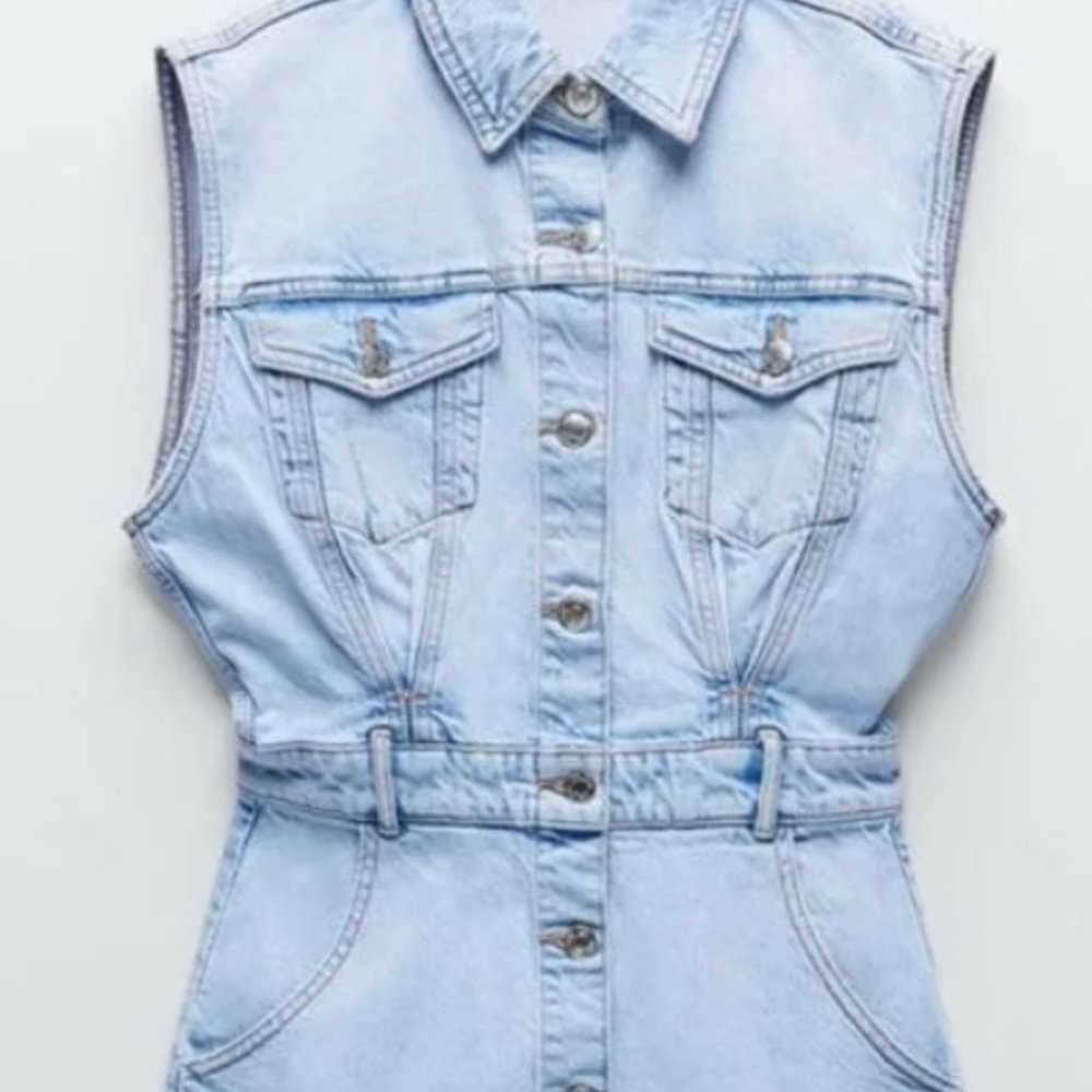 Zara Denim Tank Dress